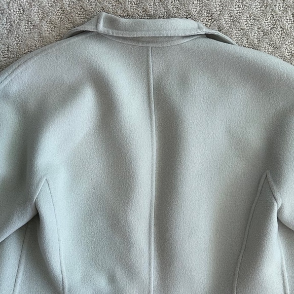 Linda Allard Ellen Tracy 100% Wool Open-Front Jacket Light Gray 4P Cozy Fall - Picture 7 of 10